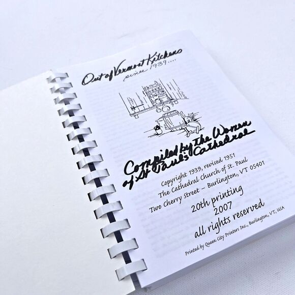 VTG Out Of Vermont Kitchens Cookbook  20th Print Cath. Ch. St. Paul 2007 - Picture 7 of 9